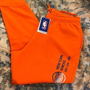 NBA New York Knicks Orange Sweatpants